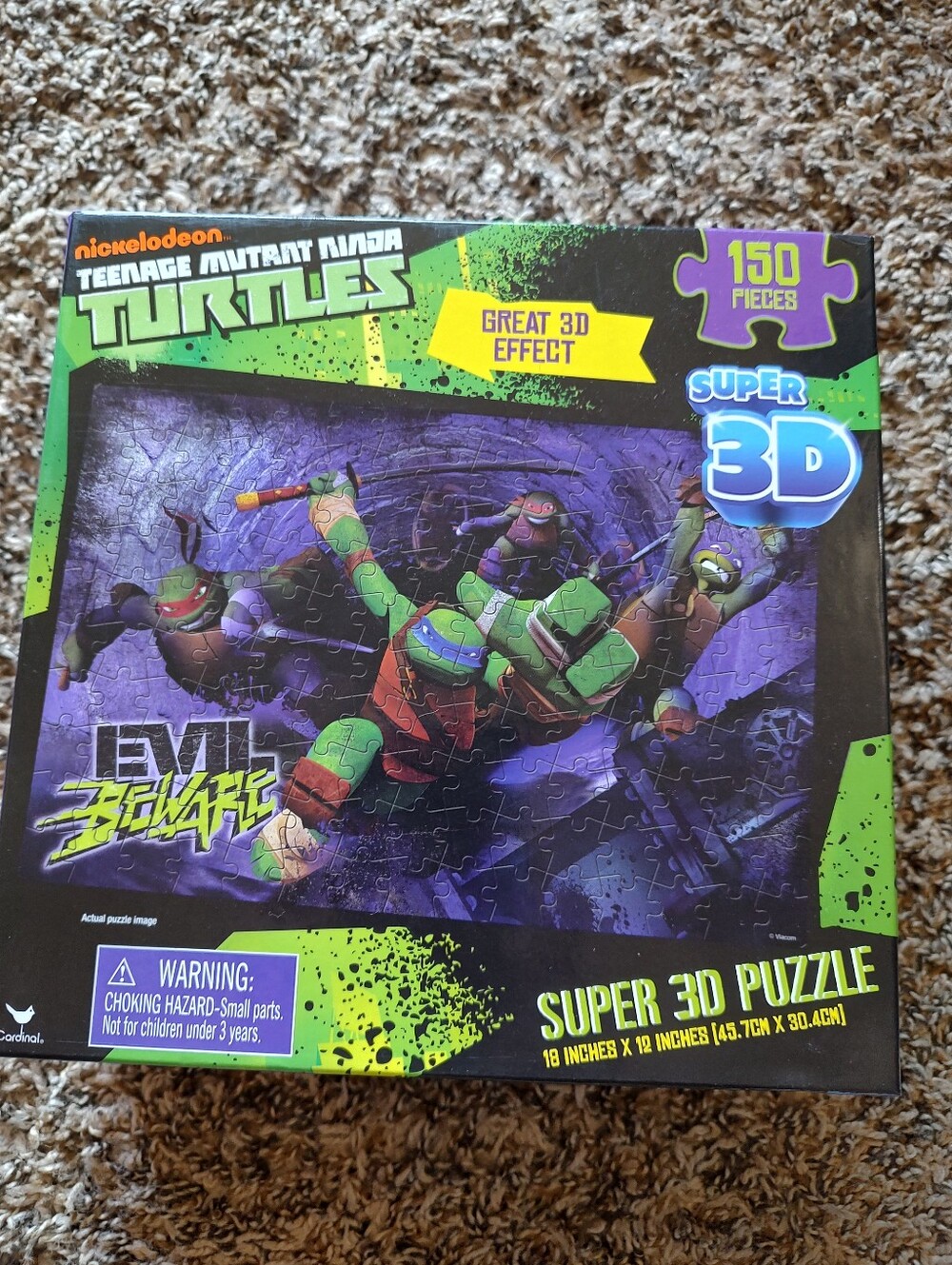 Nickelodeon TMNT 150 Piece Super 3D Effect Puzzle